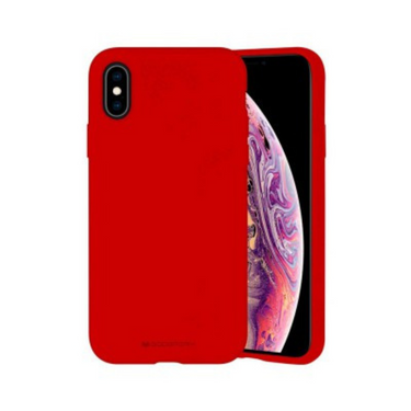iPhone XS Compatible Case Cover With Premium Silicon - Red
